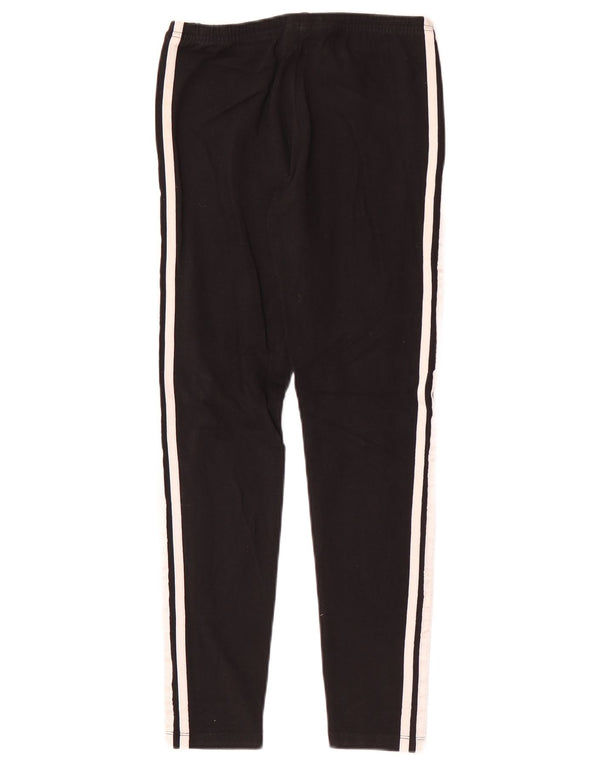 Adidas Girls Leggings 13-14 Years Black Cotton