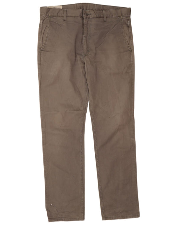 Pantaloni chino regolari da uomo Levi's W36 L32 in cotone grigio