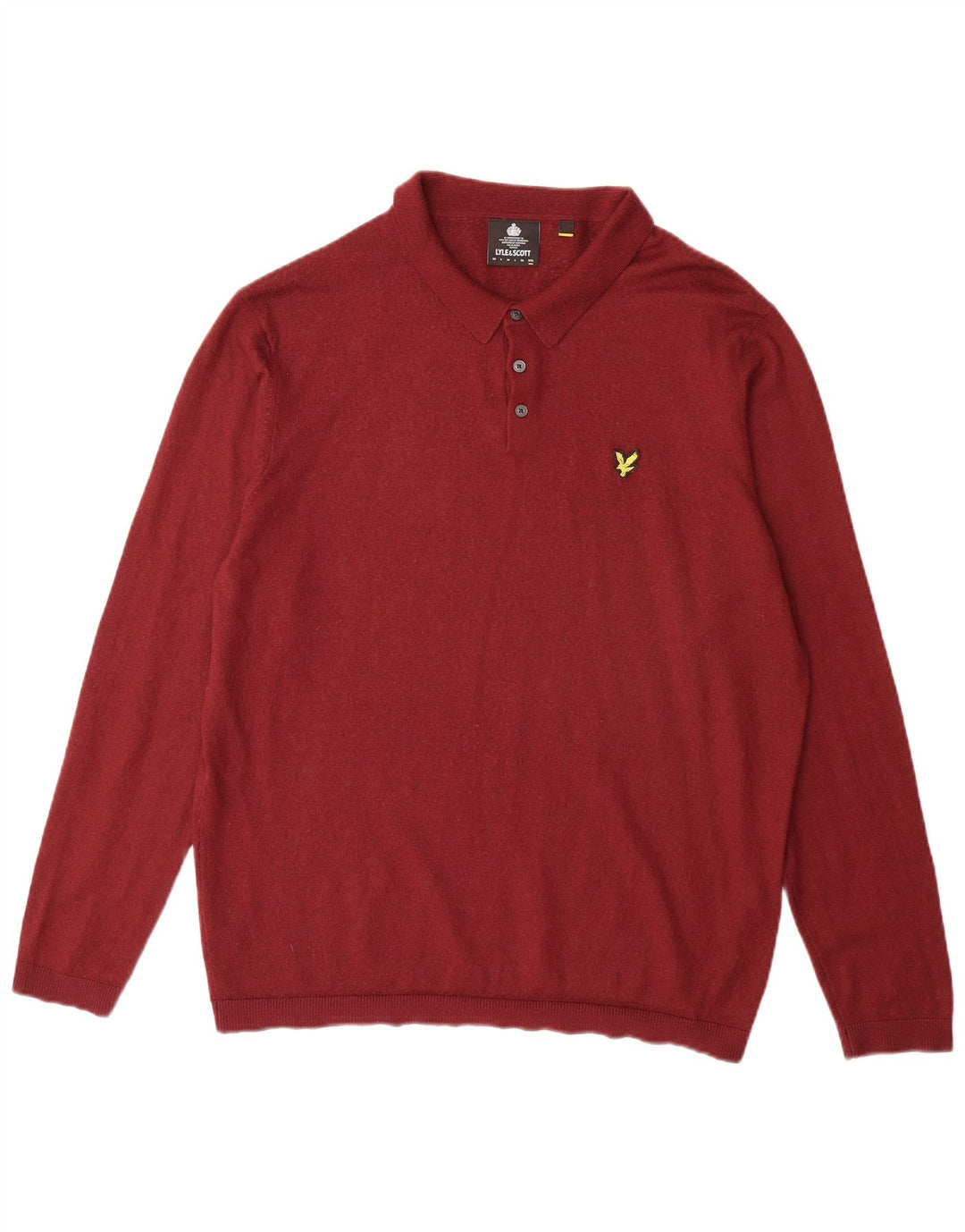 Mens Polo Neck Jumper Sweater 2XL