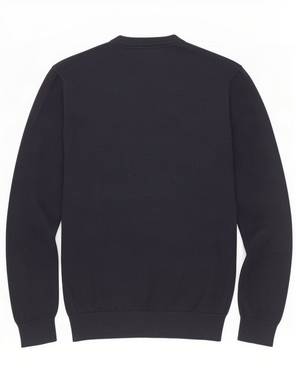 Crew Clothing Maglione da uomo con scollo a V, grande cotone blu navy
