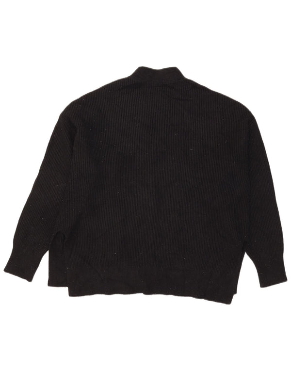 Zara Cardigan surdimensionné pour femme UK 14 Noir moyen