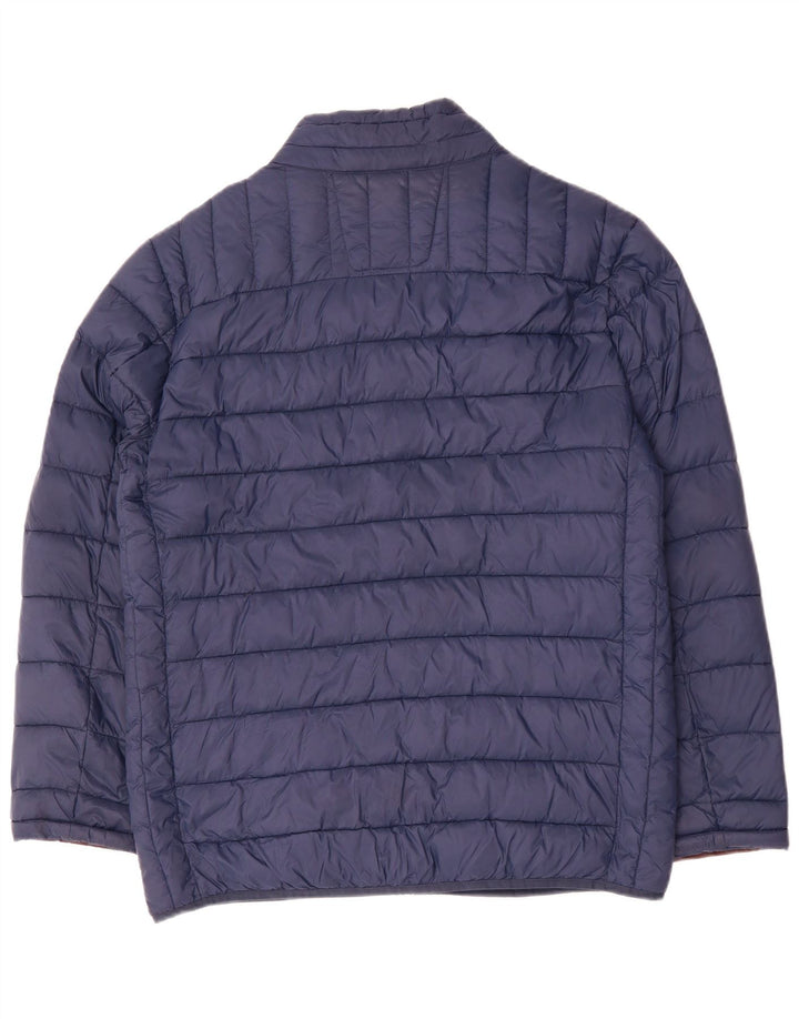 CHAMPION Mens Padded Jacket UK 44 2XL Navy Blue Polyamide