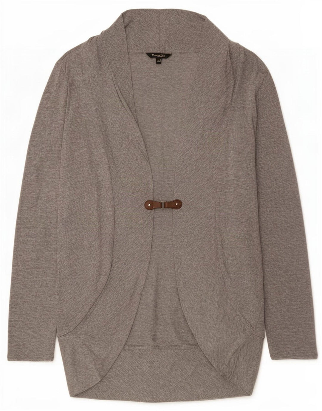 Massimo Dutti Pull cardigan long pour femme UK 12 Gris moyen