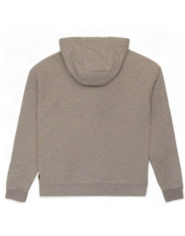Maglione con cappuccio grafico da uomo Guess in cotone grigio medio