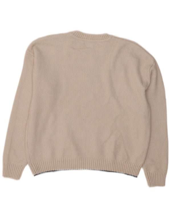 Marks & Spencer Dame sweater med rund hals DK 14 Medium Off White