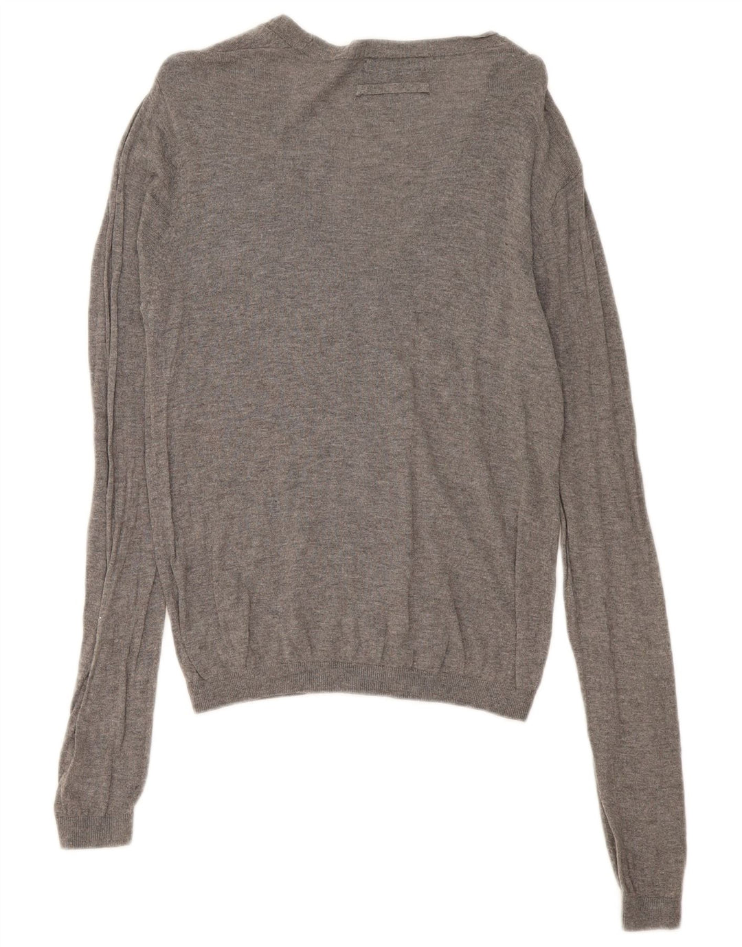 Suéter cardigã masculino Zara cinza médio