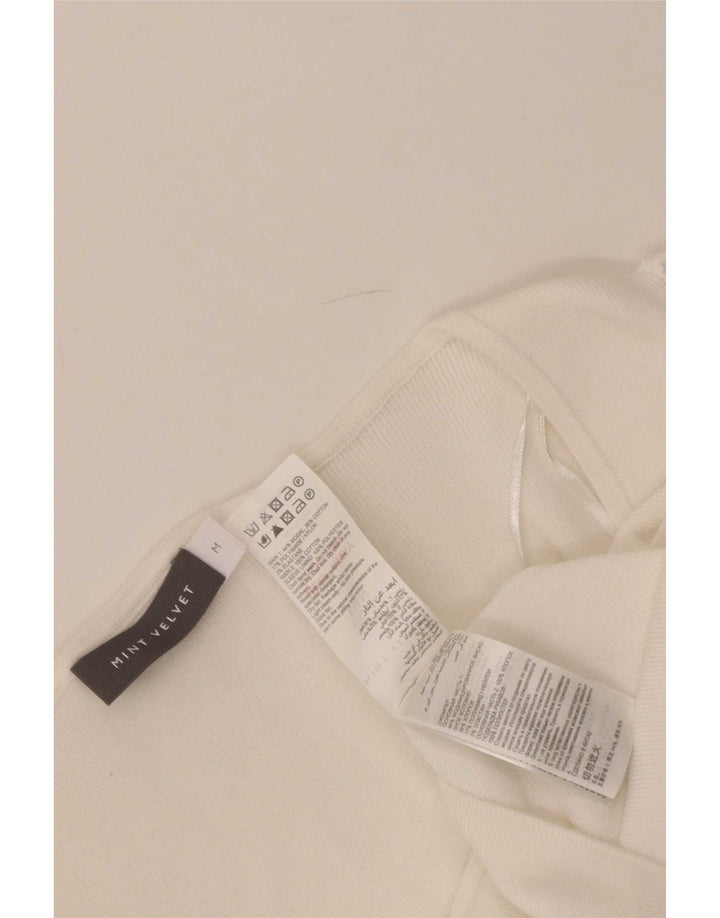 MINT VELVET Chemisier Femme Top UK 12 Moyen Blanc Modal