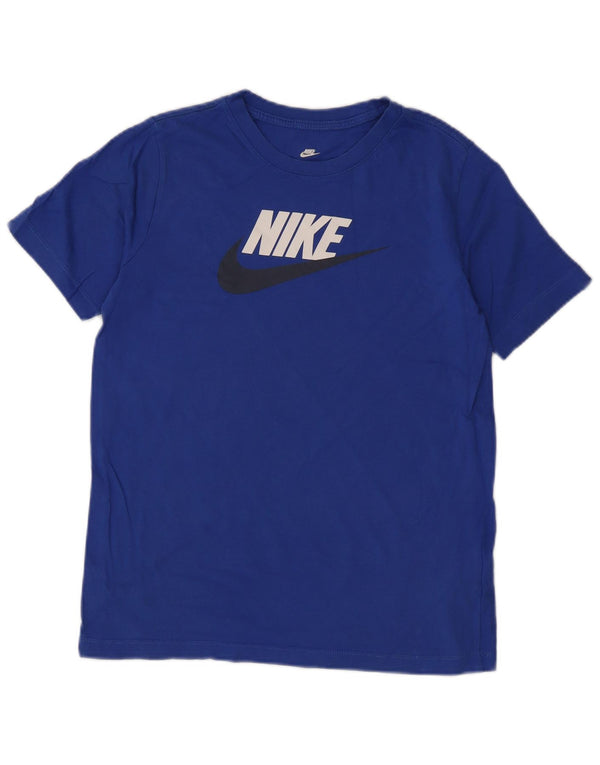 Chłopięcy T-shirt z grafiką Nike 13-14 lat XL, niebieska bawełna