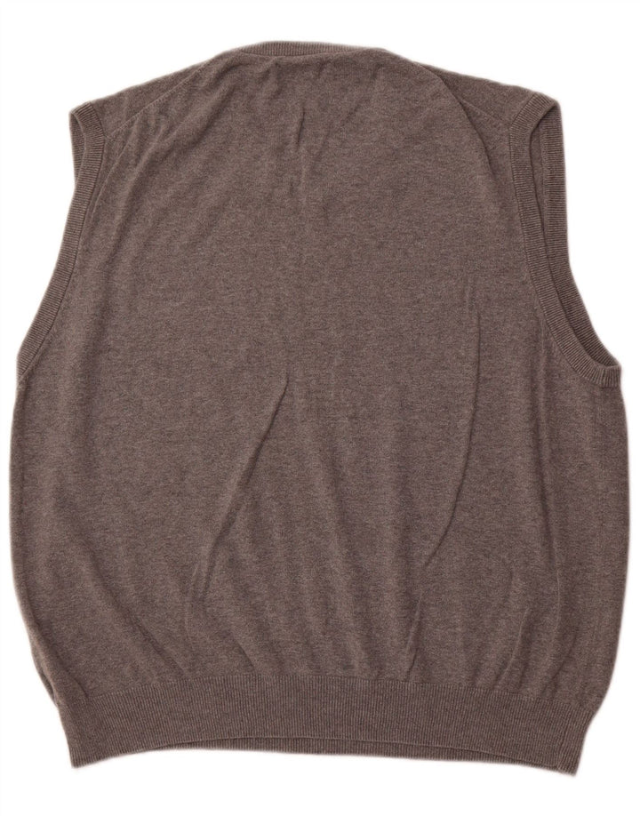 CHAPS Mens Vest Tank Top 2XL Bumbac Gri