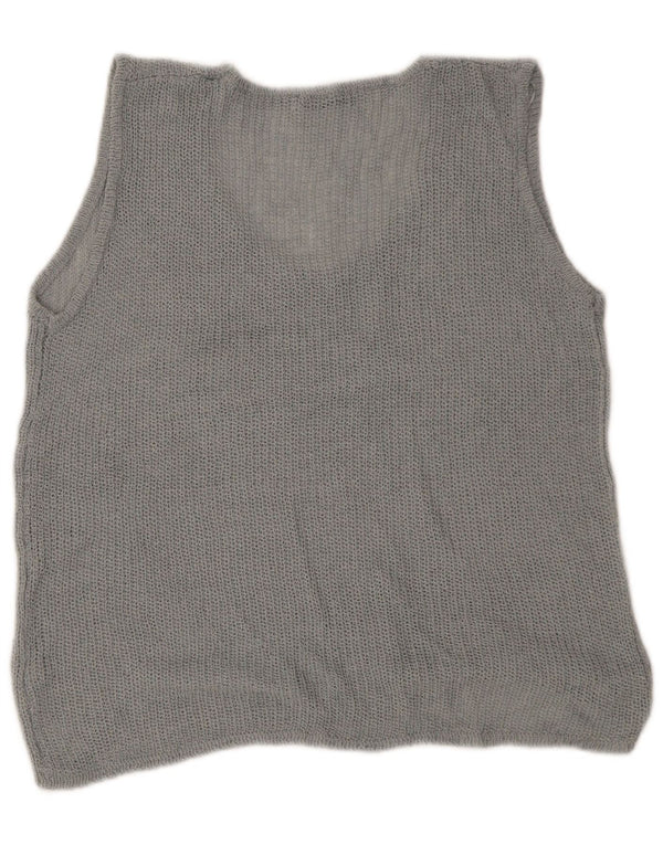 Damski podkoszulek oversize z kamizelką Zara UK 14, średni szary akryl