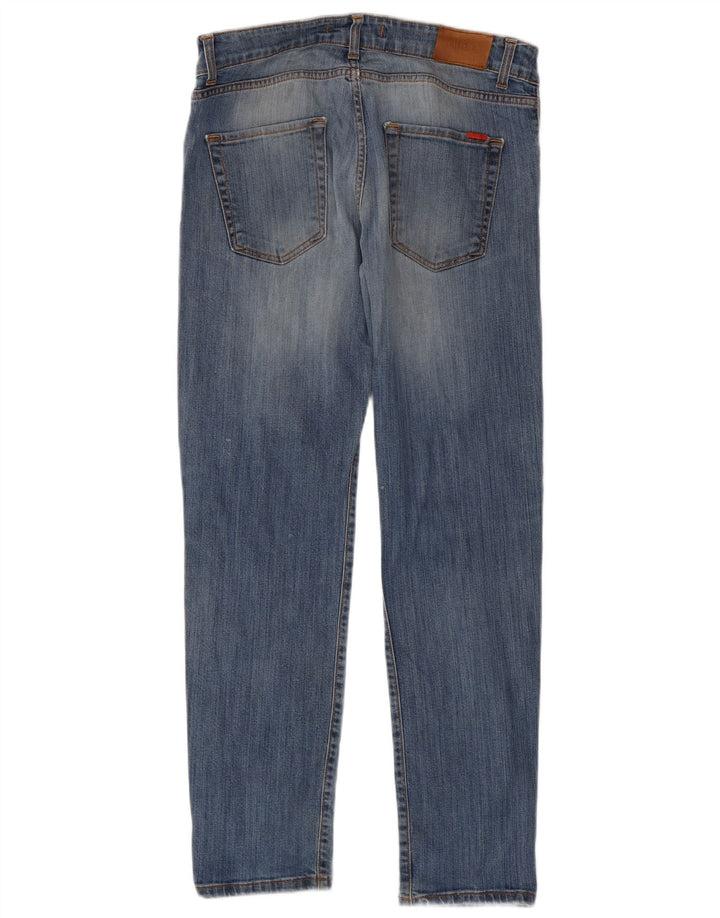 Liu Jo Dame Distressed Slim Jeans W34 L31 Blå