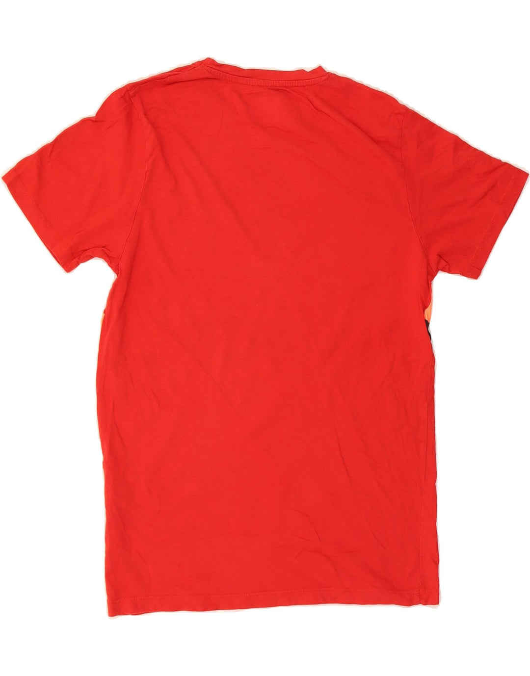 JACK & JONES Mens Core Graphic T-Shirt Top Medium Red Striped Cotton Vintage Jack & Jones and Second-Hand Jack & Jones from Messina Hembry 