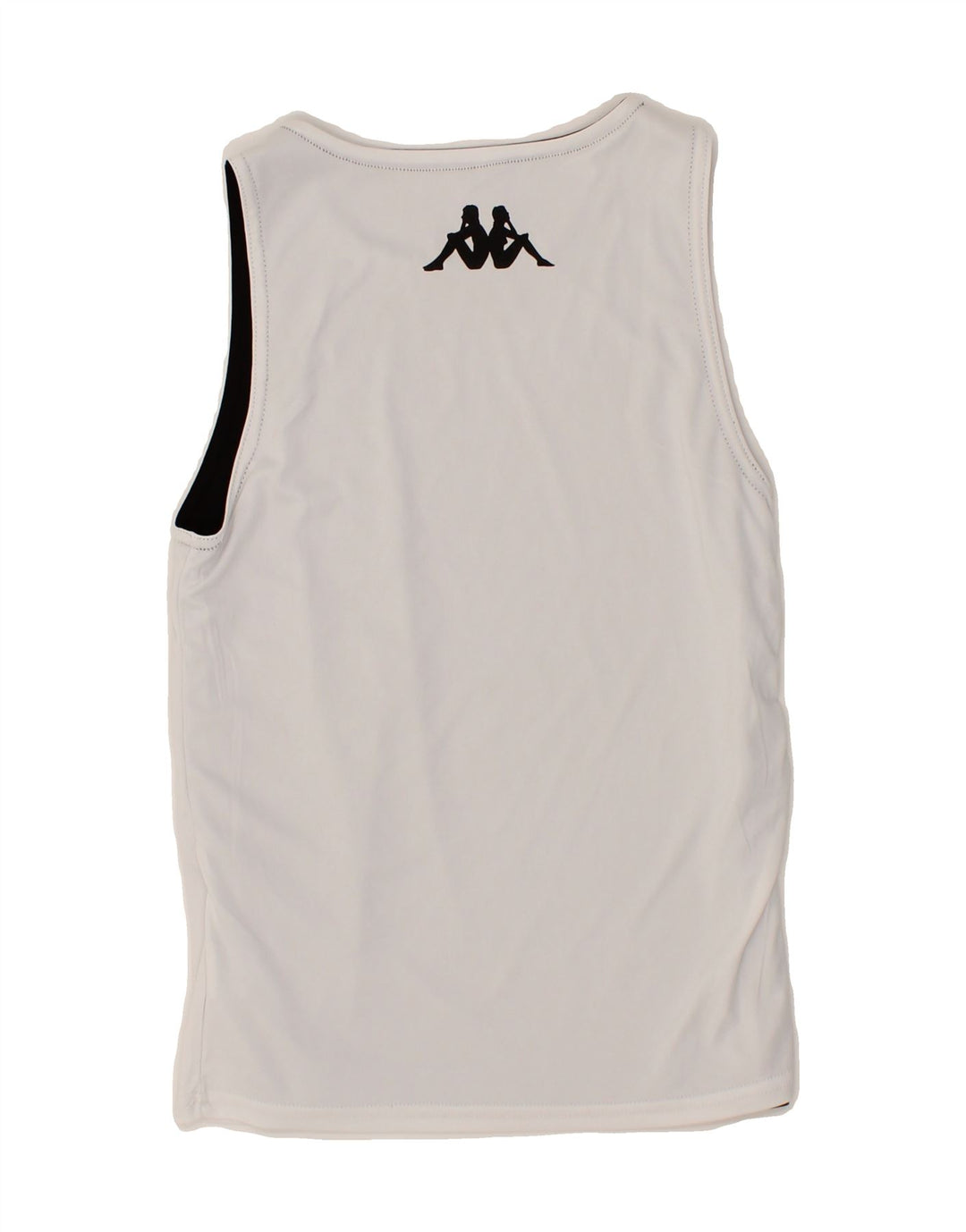 KAPPA Womens Reversible Vest Top UK 10 Small Black Colourblock Polyester Vintage Kappa and Second-Hand Kappa from Messina Hembry 