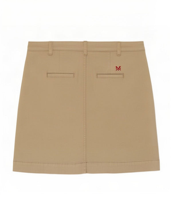 Crew Clothing Damen Minirock UK 16 Large W36 Beige Baumwolle