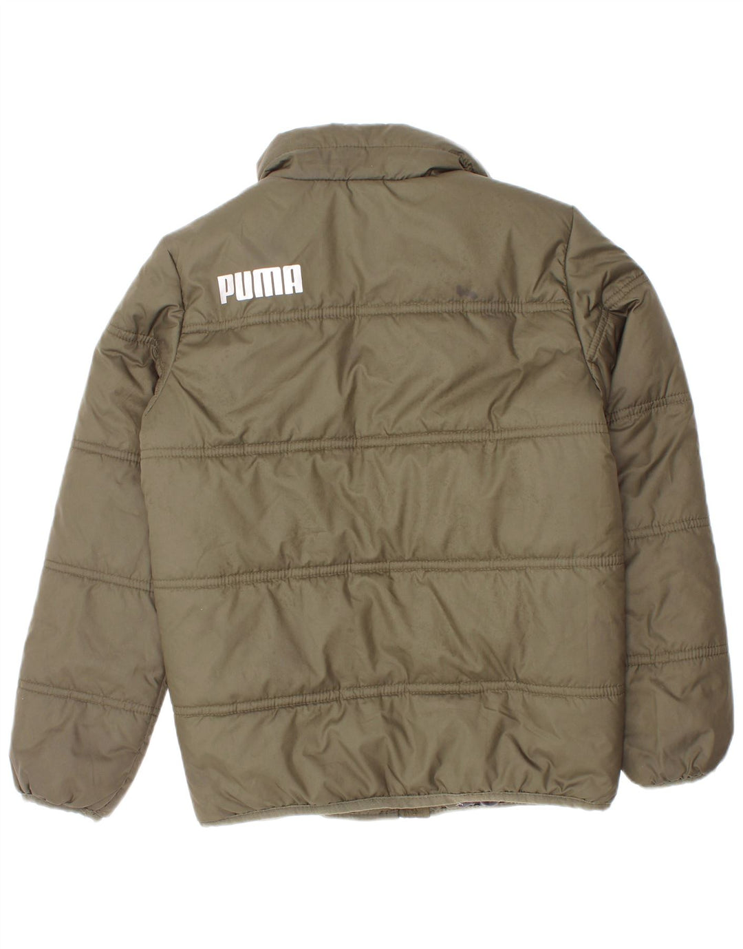 Puma Boys Graphic Padded Jacket 5-6 Years Khaki Polyester