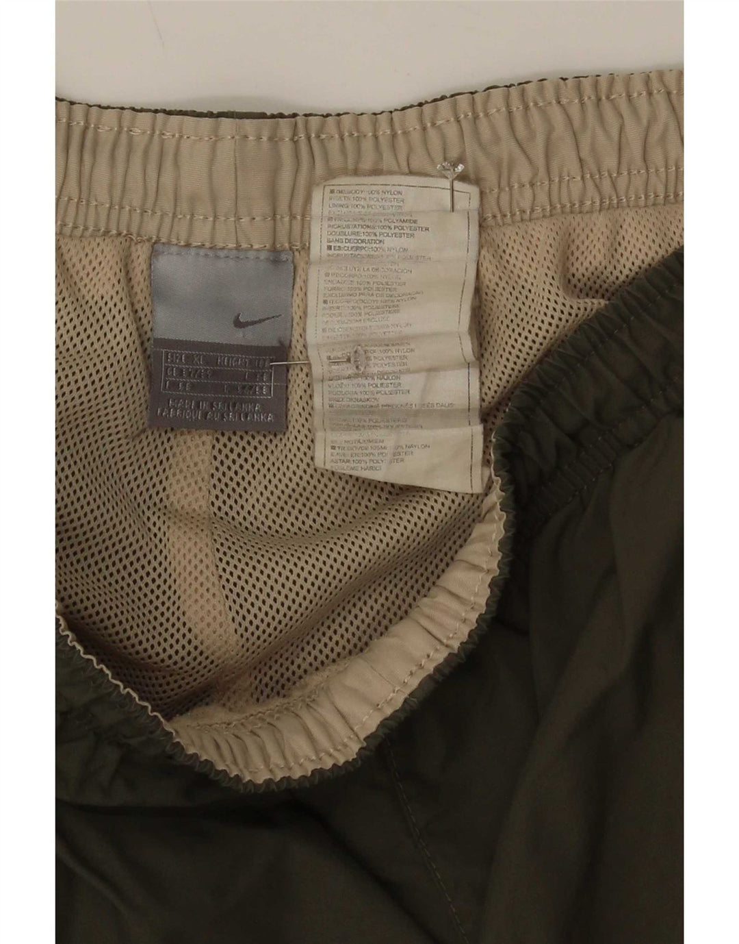 Nike Pantalon de survêtement Capri pour homme XL Vert Polyester