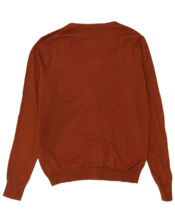 Zara Womens Cardigan Sweater UK 10 Small Brown Acrylic