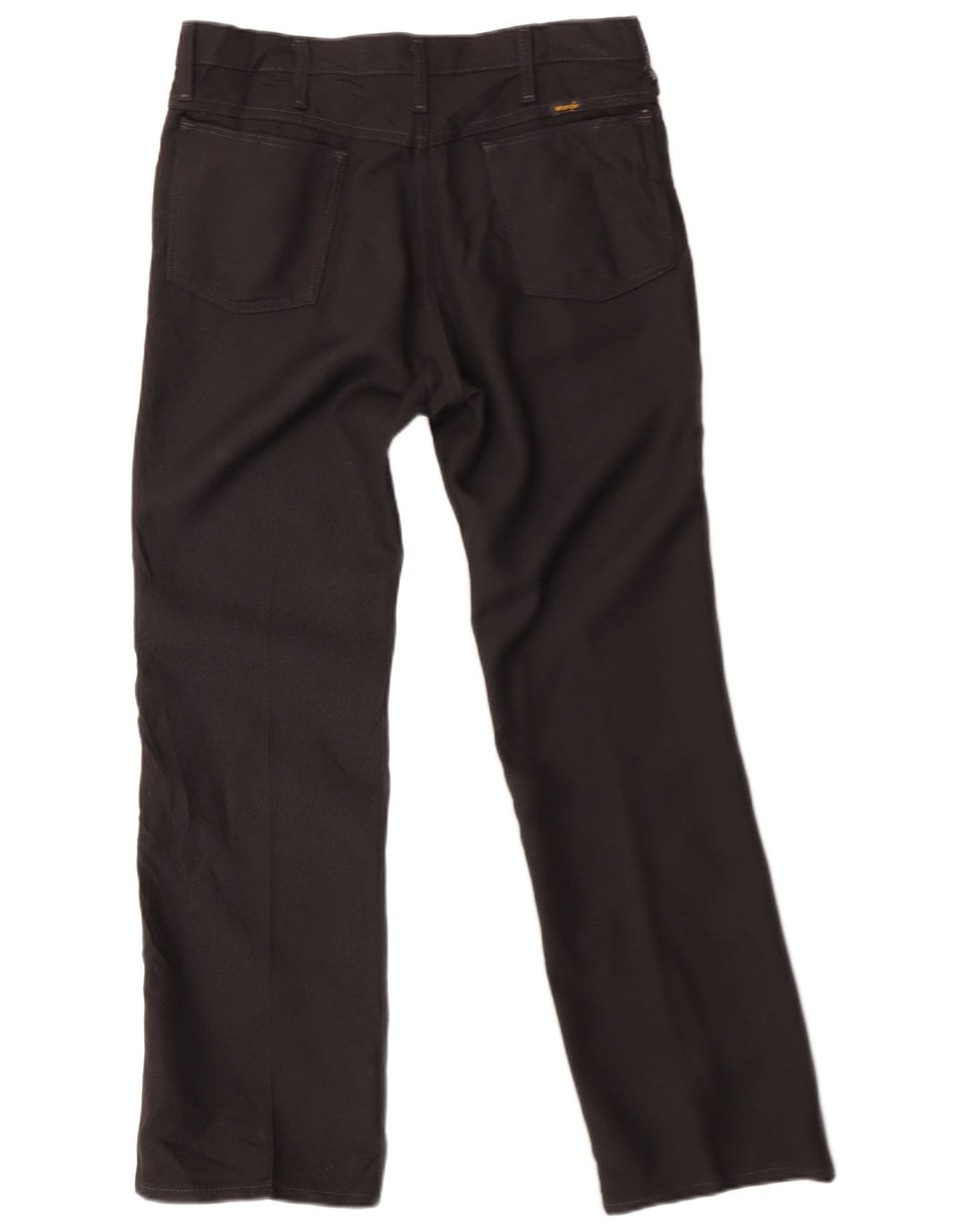 WRANGLER Womens Straight Casual Trousers W34 L30 Black Polyester
