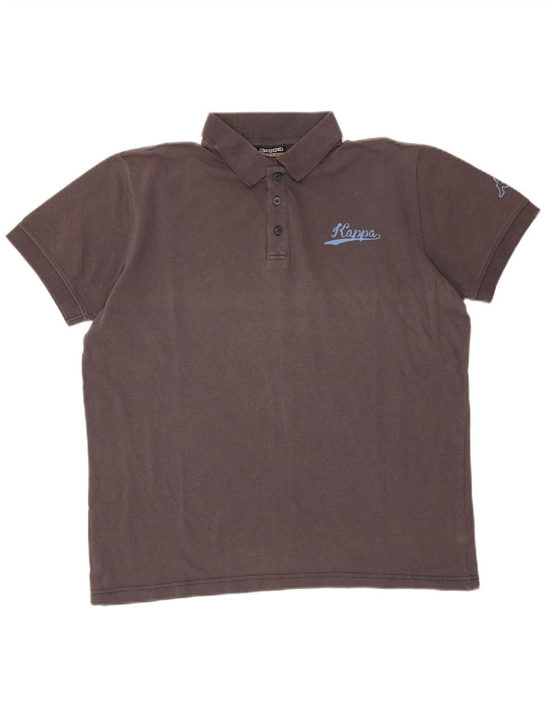 KAPPA Mens Polo Shirt Large Grey Cotton