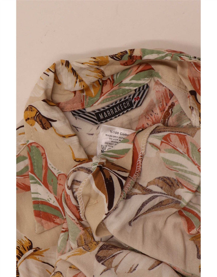 Marrakech Herreskjorte Medium Beige Blomsterbomuld