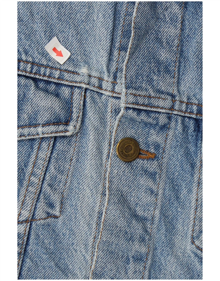 Benetton Jeansjacke für Jungen, 7–8 Jahre, groß, blaue Baumwolle