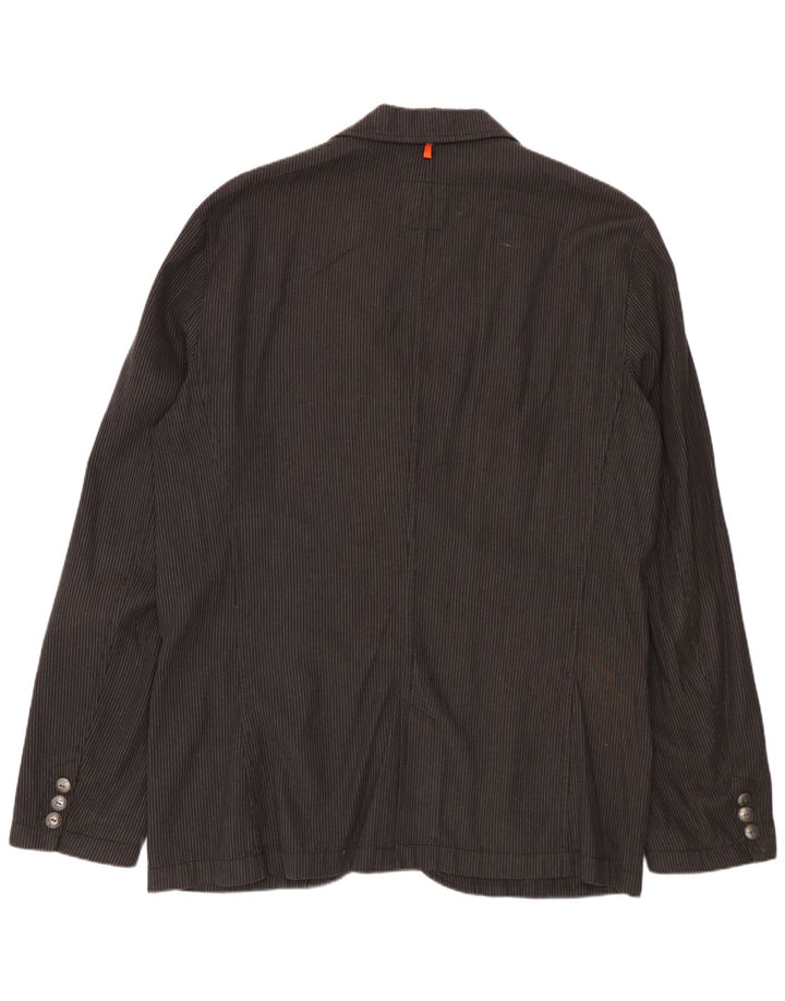 HUGO BOSS Herre 2-knaps blazerjakke UK 42 XL Grå nålestribe