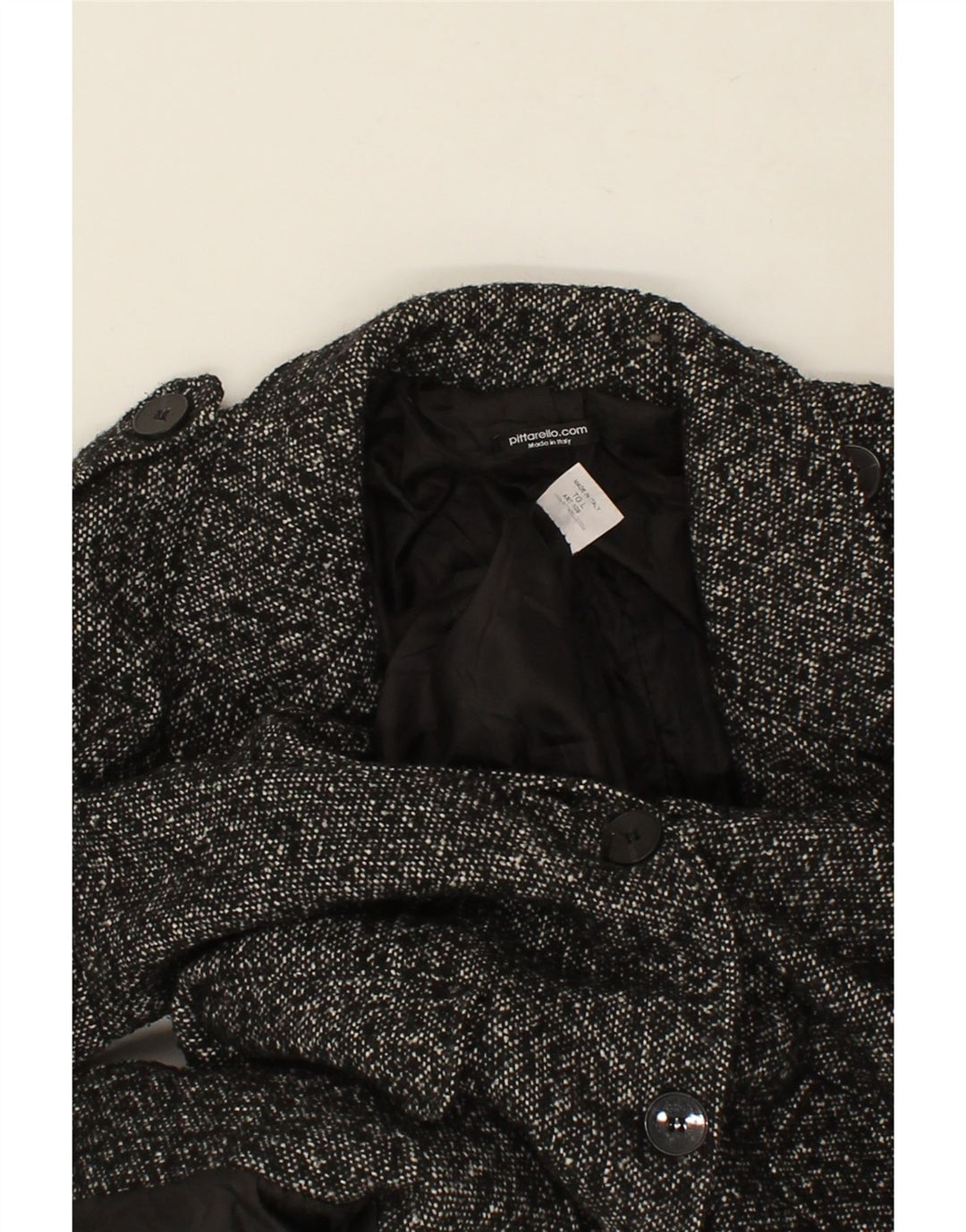 VINTAGE Womens Overcoat UK 16 Large Grey Acrylic Vintage Vintage and Second-Hand Vintage from Messina Hembry 
