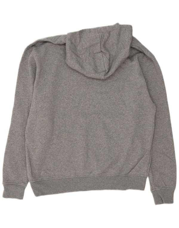 Jordan Mens Hoodie Jumper Large Grey Flecked Cotton