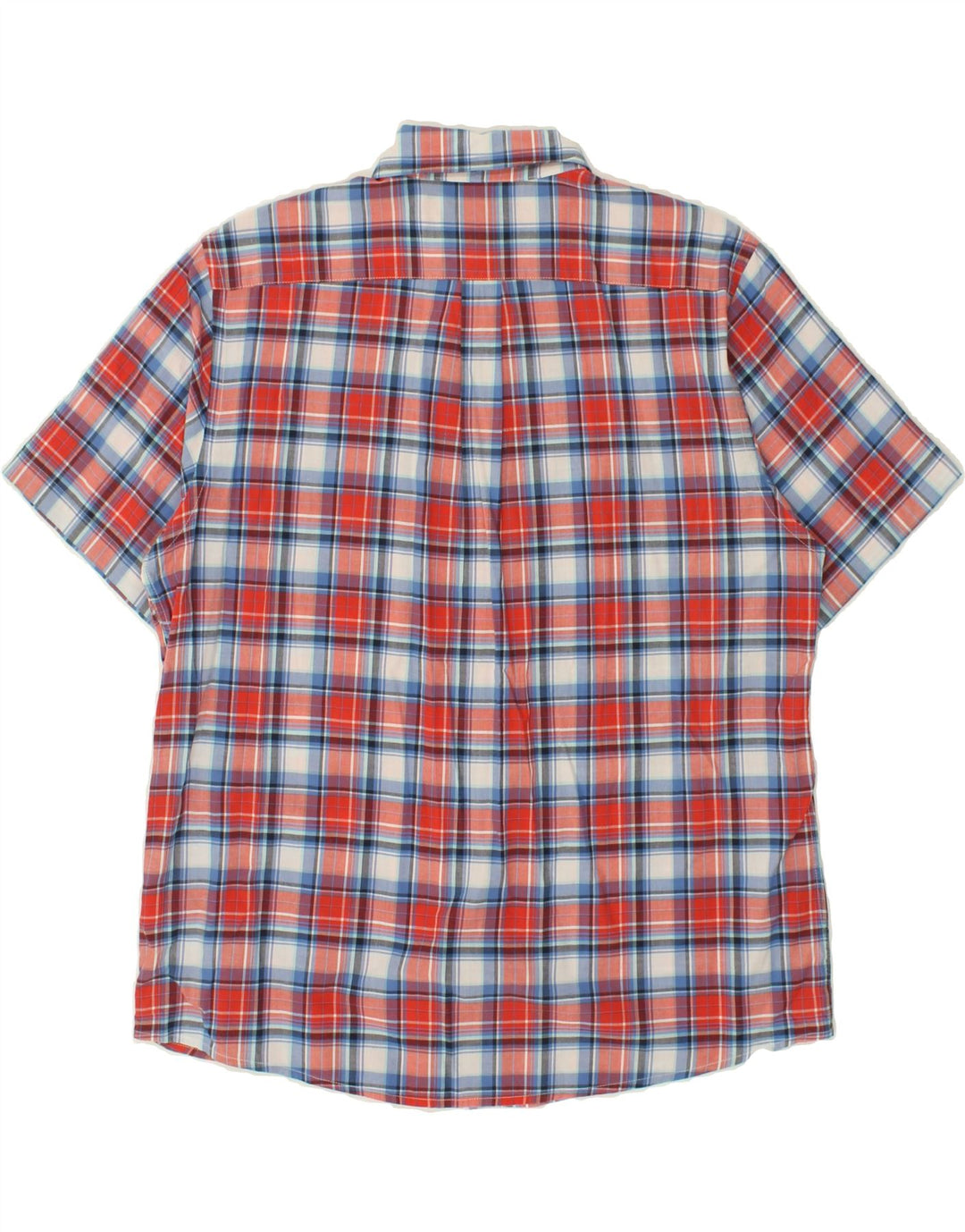 DOCKERS Mens Short Sleeve Shirt Large Red Check Cotton Vintage Dockers and Second-Hand Dockers from Messina Hembry 