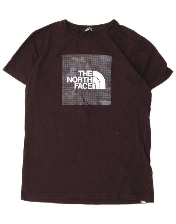 The North Face Jungen-T-Shirt mit Grafik, 15–16 Jahre, 2XL, schwarze Baumwolle