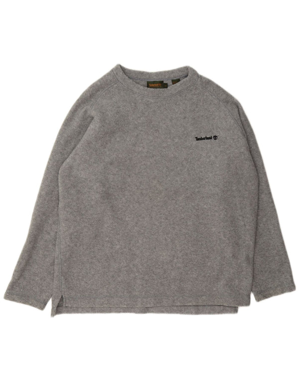 Maglione in pile da uomo Timberland grande poliestere chiazzato grigio