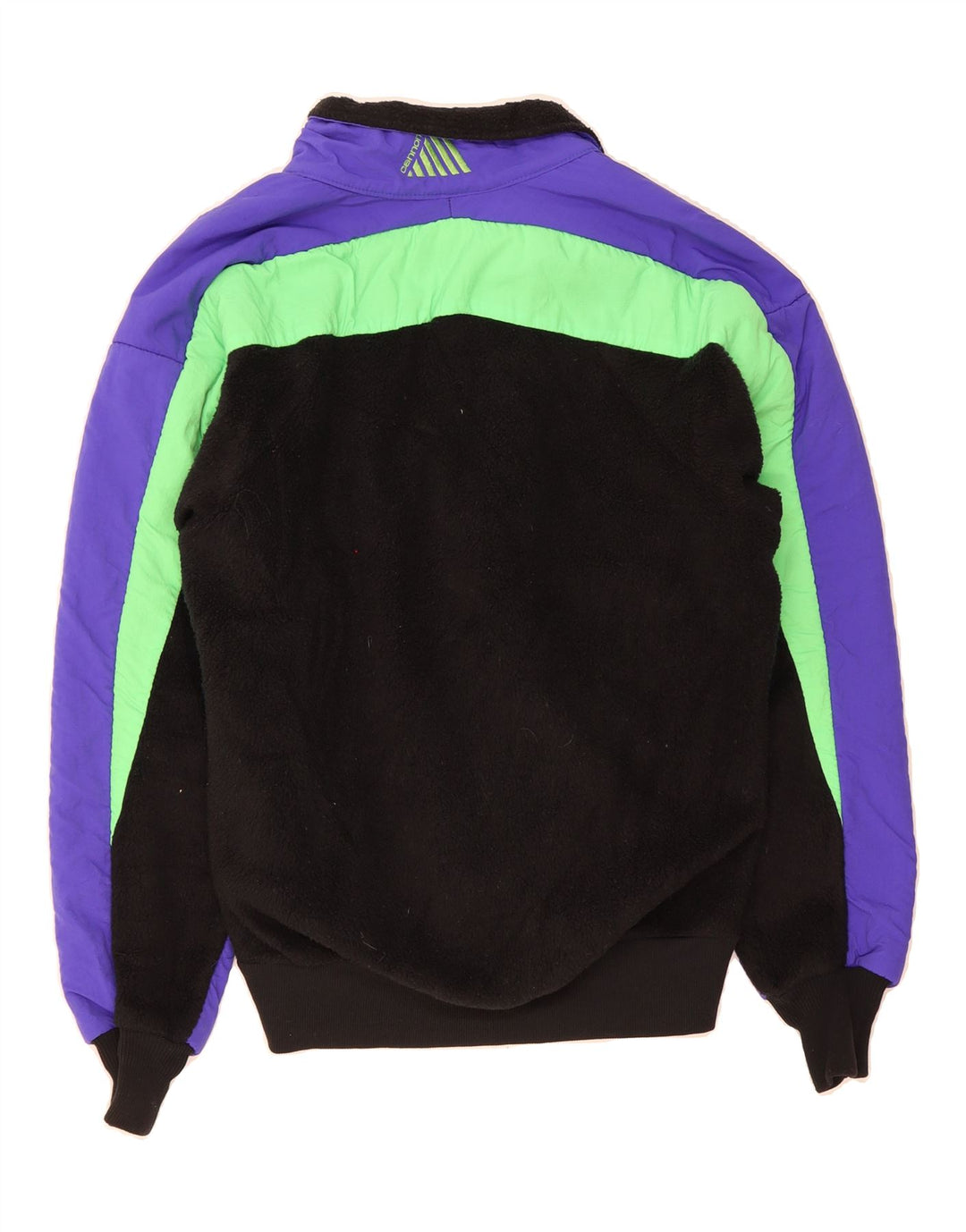 VINTAGE Mens Bomber Jacket Size 40 Large Purple Colourblock Nylon Vintage Vintage and Second-Hand Vintage from Messina Hembry 