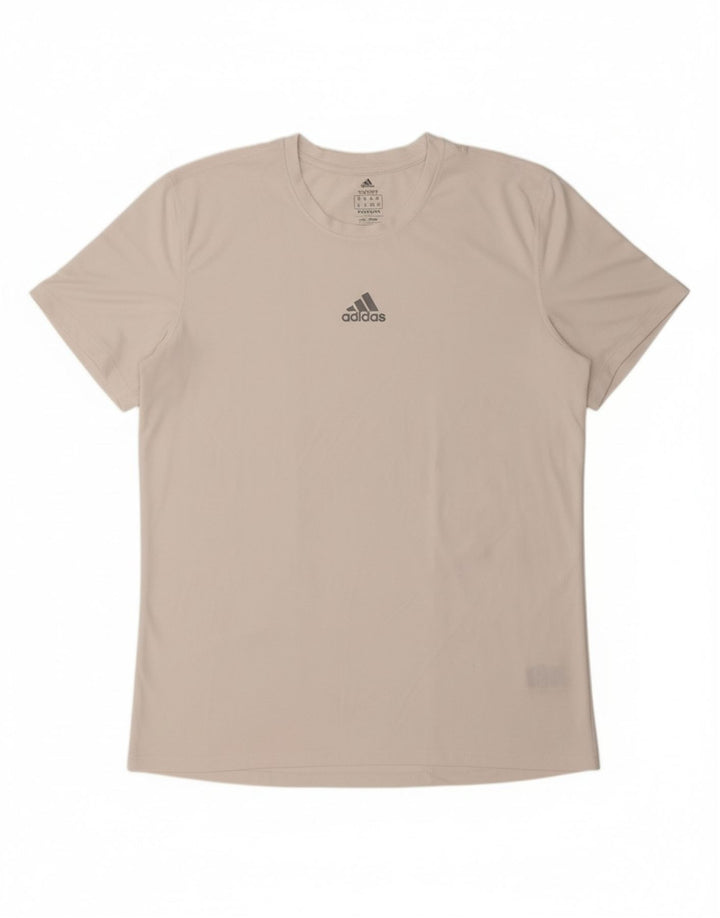 ADIDAS Mens T-Shirt Top 2XL White Polyester