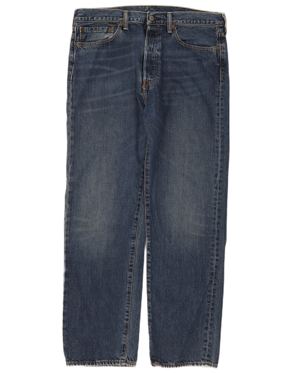Levi's Mens 562 Straight Jeans W34 L32 Μπλε βαμβακερό