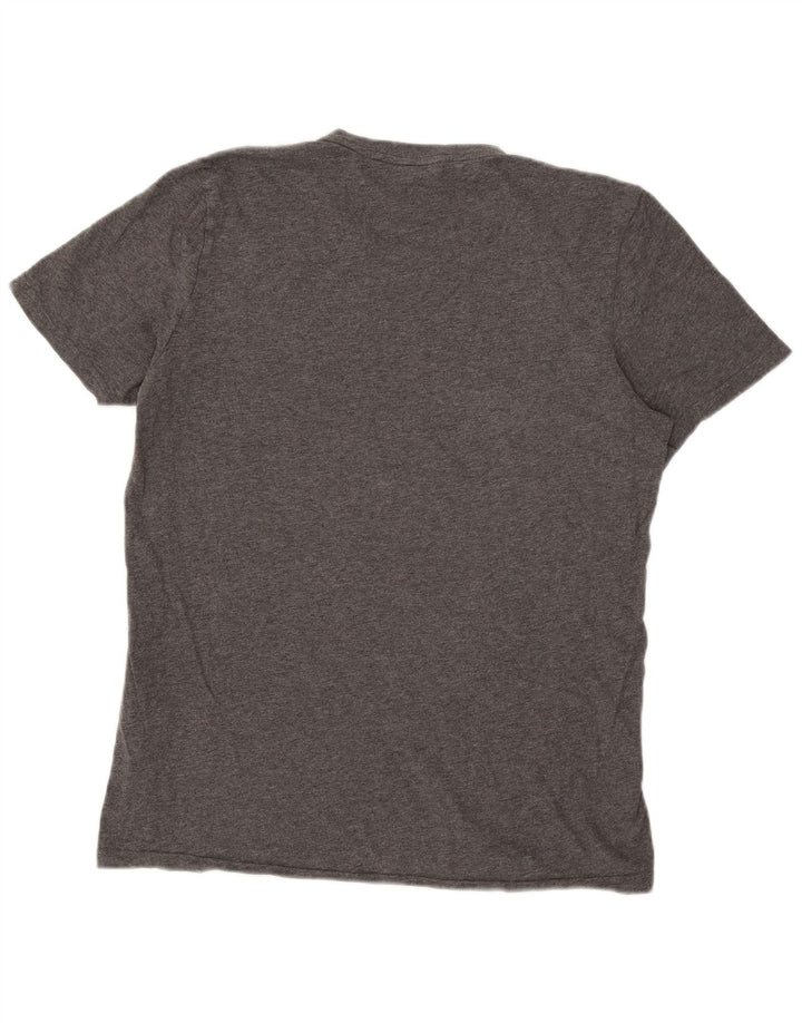 Adidas Mens T-Shirt Top Medium Grey Cotton