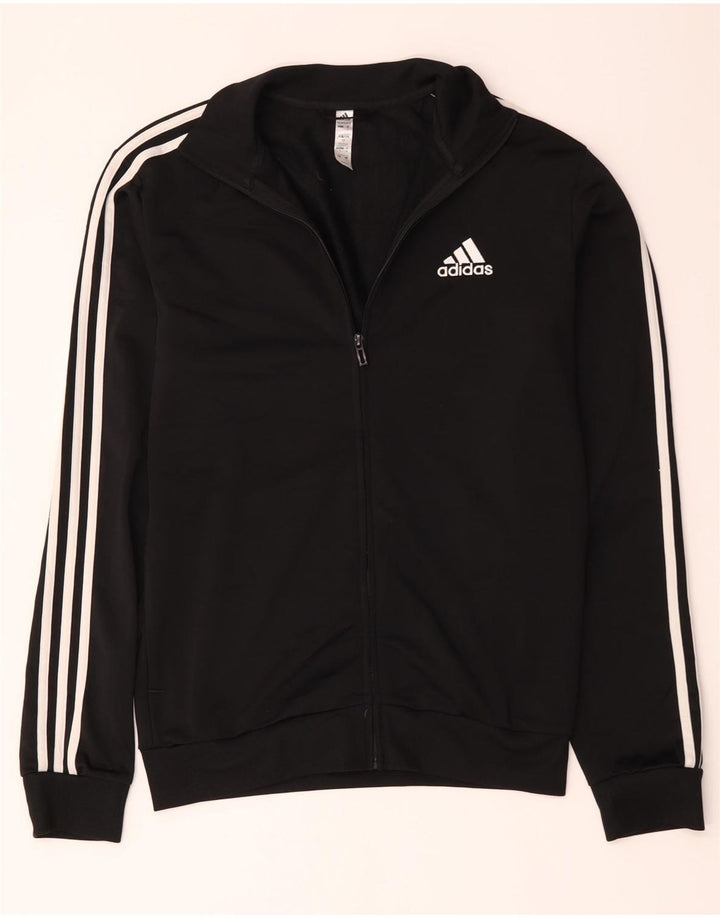 Giacca da ginnastica da uomo Adidas Small nera in poliestere