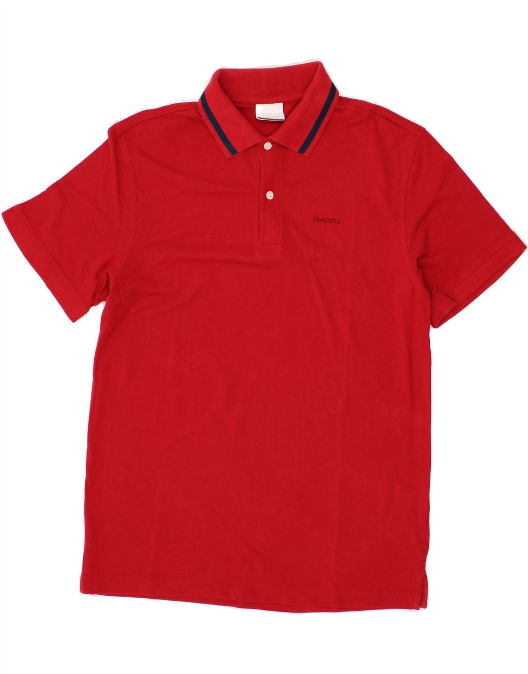 DIADORA Mens Polo Shirt Medium Red Cotton Vintage Diadora and Second-Hand Diadora from Messina Hembry 