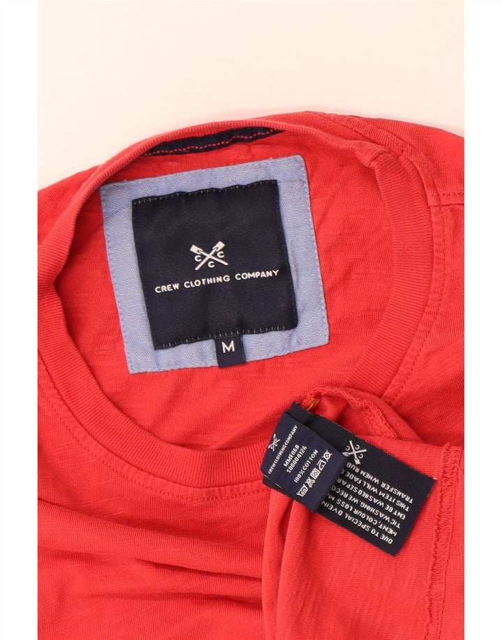 CREW CLOTHING Mens T-Shirt Top Medium Red Cotton