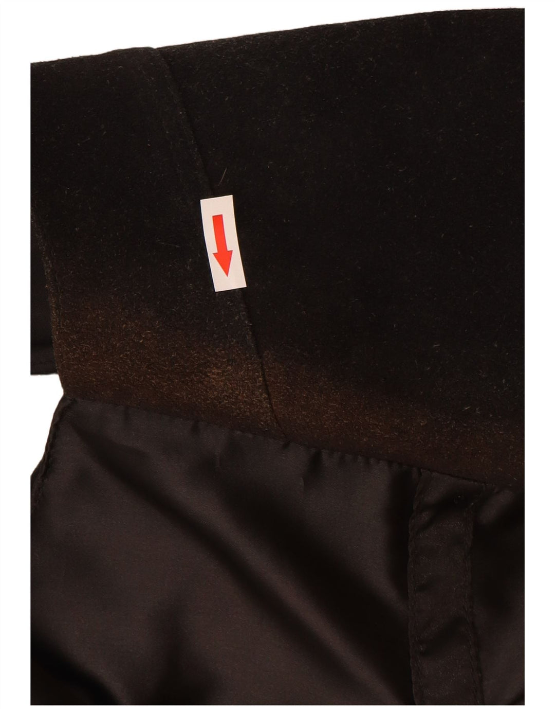 Vintage Womens Suede Waistcoat UK 14 Medium Black Leather