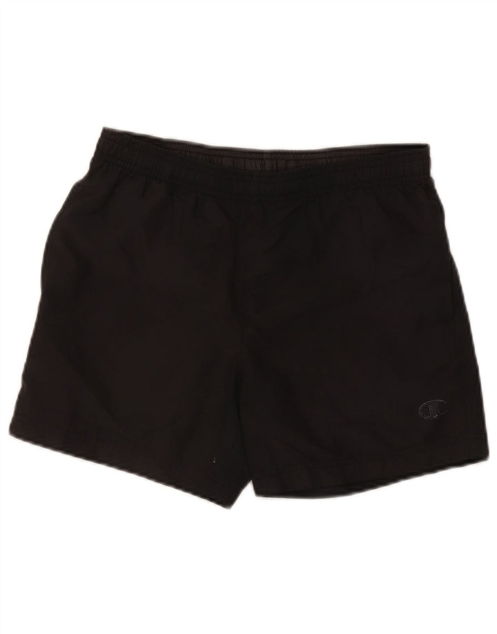 Champion Womens Sport Shorts UK 8 Small  Black Polyester
