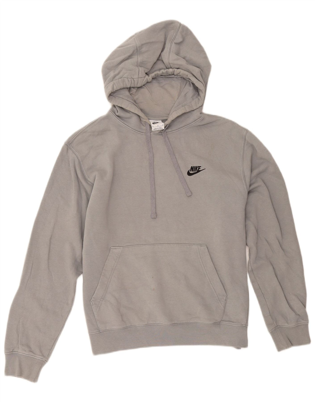 Nike Mens Hoodie Jumper Medium Grey Cotton