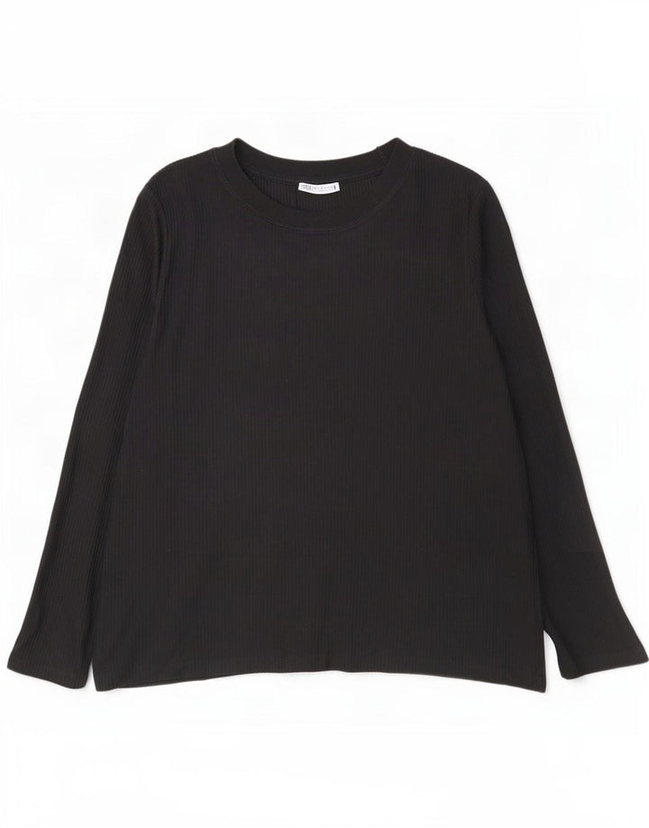 Мужской топ с длинным рукавом Zara XL, черный