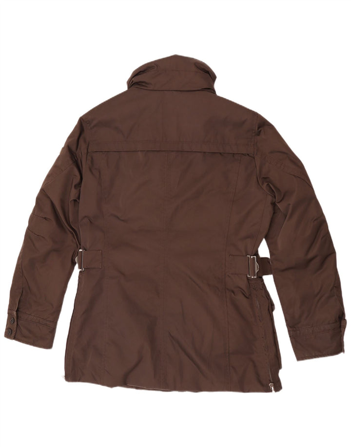 PEUTEREY Mens Parka Jacket UK 38 Medium Brown Polyester