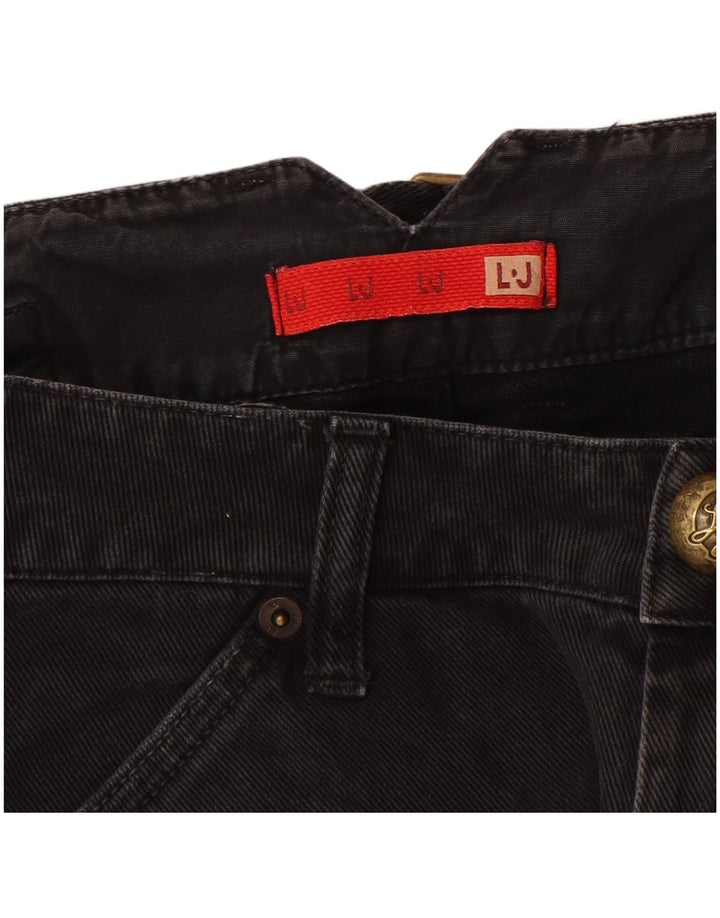 Liu Jo Womens Slim Jeans W27 L33 Black Cotton