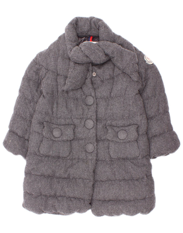 Moncler Piger Polstret Frakke 3-4 År Grå Viscose