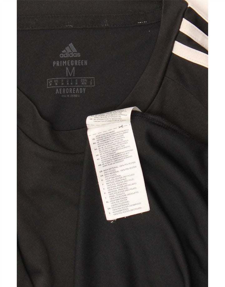 Adidas Mens Aeroready T-Shirt Top Medium Black Polyester