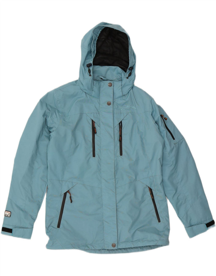 Giacca antipioggia con cappuccio da donna IGUANA EU 40 nylon blu medio
