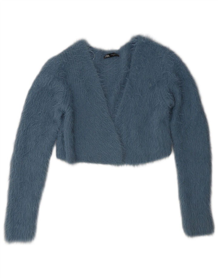 Zara Womens Bolero Jumper UK 10 Small Blue