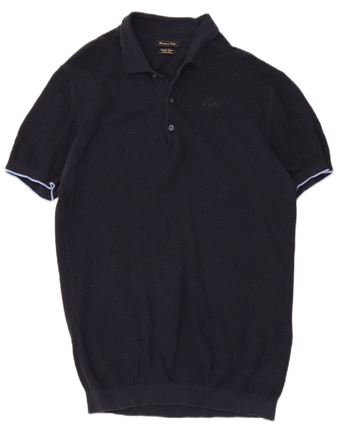 Massimo Dutti Polo Homme Grand Bleu Marine Coton
