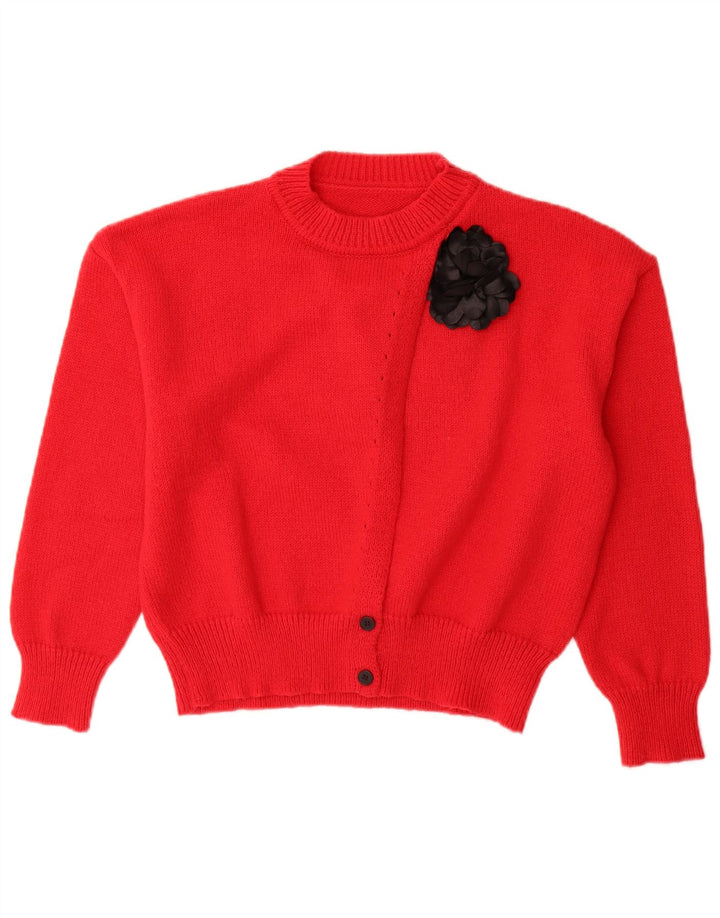 Shein Womens Jumper Sweater UK 14 Medium Red Polyester